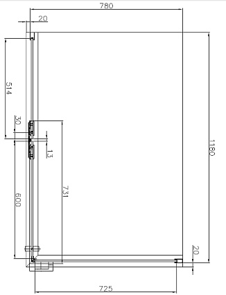 Душевой уголок Aquanet Logic AE32-S-120x80U-CT 120x80