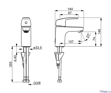 Смеситель для раковины Oras Safira 1010F