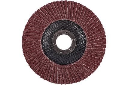 Круг лепестковый торцевой тип Т27 125x22.2 мм, P60, 3 шт DERZHI 125-27-60-3