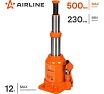 Телескопический домкрат Airline 12 т, в сумке, MIN - 230 мм, MAX - 500 мм AJ-TB-12
