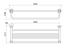 Полка Aquatek Классик AQ4515PG полированное золото