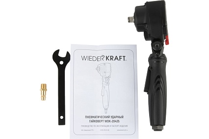 Пневматический ударный гайковерт Wiederkraft TWIN TURBO 1/2, 550 Нм WDK-20435