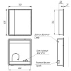 Зеркальный шкаф Lemark Element 70x80 с подсветкой LM70ZS-E, белый глянец