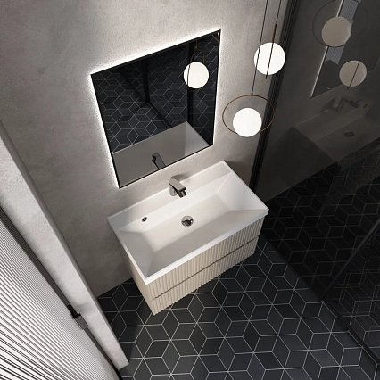 Мебель для ванной AQUAme S1 80 см бежевый