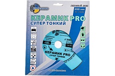 Диск алмазный отрезной супер тонкий сплошной Керамик PRO (200х25.4 мм) TRIO-DIAMOND 370202