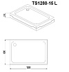 Поддон для душа Orans Tray TF1280-15 120x80 прямоугольный L