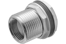 Штуцер MPF врезка в бак (емкость) с прокладкой 1&quot; латунь MPF ИС.071268