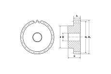Зубчатая шестерня со ступицей TECHNIX M=3, Z=17 PM30017
