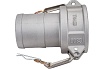 Алюминиевый камлок TITAN LOCK типа С серия EcoLine, розетка с хвостовиком 3" TL300CAL-EL
