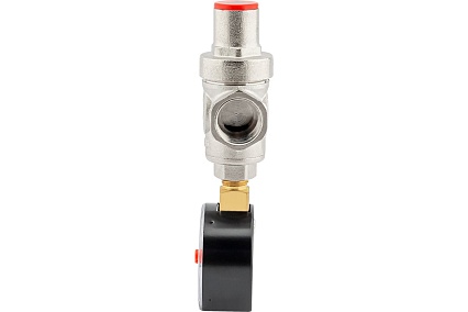 Редуктор давления PROFACTOR поршневой, c манометром 1/2" PF PRV 251.15G