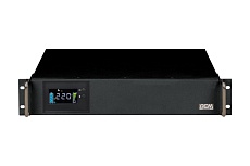 Источник бесперебойного питания Powercom King Pro RM, Интерактивная, 1500 VA / 1200 Вт, Rack, IEC, KIN-1500AP LCD