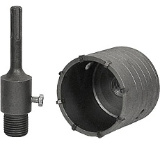 Коронка по бетону ударная 75 мм в сборе, SDS-plus, твердосплавная TORGWIN T551394