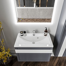 Мебель для ванной Бриклаер Берлин 80 см оникс серый
