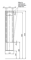 Шкаф-пенал Aquanet Lino (Flat) 35 см дуб веллингтон 00295038