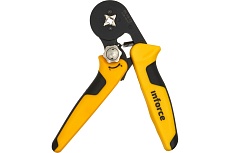 Квадратные пресс клещи Inforce с регулировочным винтом 0.2-16 мм2 06-19-13