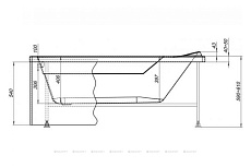 Фронтальная панель Aquanet West NEW/Nord NEW/Light/Corsica/Medea 150