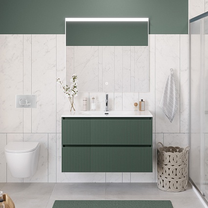 Тумба с раковиной BelBagno Uno 100 см Еловый матовый