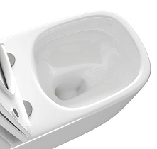 Унитаз-компакт Aquatek Optima Square AQ4451-00 безободковый, смыв торнадо, с микролифтом