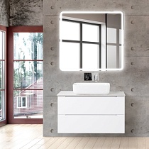 Столешница BelBagno 80 см KEP-80-CESTR-W0 без отверстия под смеситель, Cemento Struttura