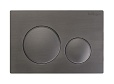 Кнопка смыва BelBagno BB-17C-GM оружейная сталь