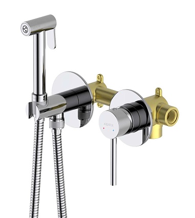 Смеситель Aquatek Европа AQ1319CR с гигиеническим душем, хром