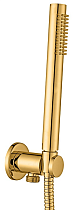 Душевой набор Paffoni Light KITLIG015HGSP071KING душ 30 см, брашированное медовое золото