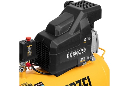 Воздушный компрессор Denzel DK1800/50,Х-PRO 1,8 кВт, 280л/мин, 50л 58068