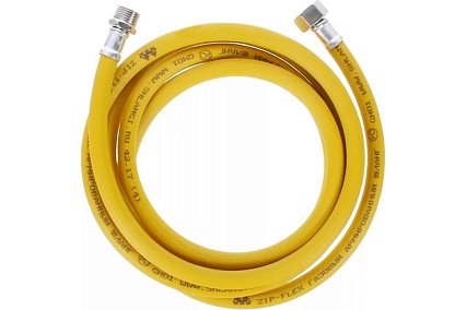 Армированный шланг для газа ЗИП-ФЛЕКС ПВХ, г1/2 - ш1/2, L=1,0 м 71035У