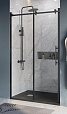 Душевая дверь BelBagno MARINO-BF-1-120-C-NERO 120x195 прозрачная, черный матовый