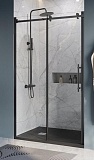Душевая дверь BelBagno MARINO-BF-1-120-C-NERO 120x195 прозрачная, черный матовый