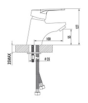 Смеситель для раковины Lemark Luna LM4106C