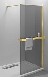 Душевая перегородка Vincea Walk-In VSW-4HR100CGG 100x200 брашированное золото, тонированное