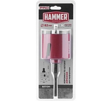 Коронка алмазная по бетону Flex 242-504 (82 мм; SDS-plus) Hammer 691453