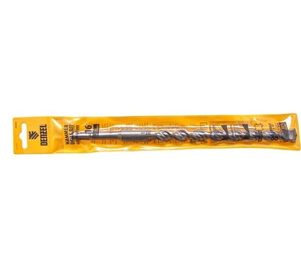 Бур по бетону, двойная спираль, Cobalt W-tip (16x260 мм; SDS PLUS) Denzel 705038