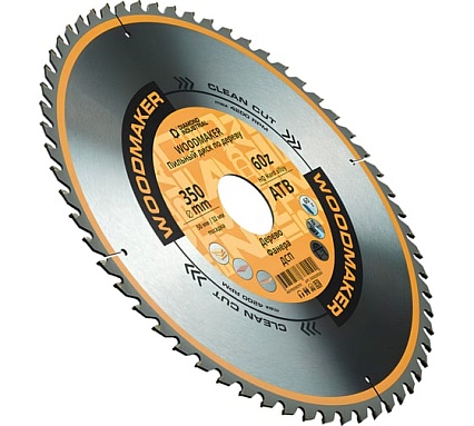 Диск пильный по дереву 350х50/32 мм, Z=60 АТВ WoodMaker Diamond Industrial DIDD350Z60