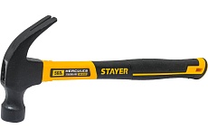 Столярный молоток-гвоздодёр с фибергласовой рукояткой Stayer Hercules 560 г 2026-560_z02
