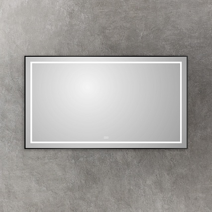 Зеркало BelBagno SPC-KRAFT-1400-800-LED-TCH-WARM-NERO 140x80 см антипар, черный
