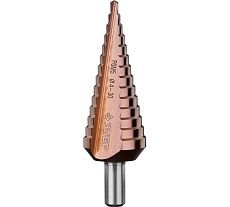 Ступенчатое сверло по металлу Зубр Кобальт 4-30 мм, 14 ступеней, сталь Р6М5+Со 29672-4-30-14_z01