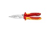 Электромонтажные клещи Knipex VDE, 6-в-1, L-200 мм, страх. крепление KN-1396200TBK