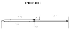 Душевая дверь Vincea Dice VDS-4D130CL 130x200 хром, прозрачная