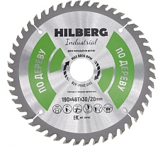 Диск пильный Industrial Дерево (190x30/20 мм; 48Т) Hilberg HW192