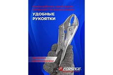 Гейферный зажим Forsage с двойным овальным захватом 10&quot;-250мм, в блистере F-614250J(421)