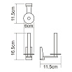 Держатель туалетной бумаги WasserKRAFT Lopau K-6097