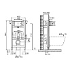 Инсталляция для унитаза OLI Expert 004599, пневматическая, кнопка Karisma хром