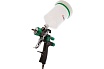 Пневматический краскопульт Intertool LVLP GREEN, форсунка 1.3 мм, бачок 600 мл, PT-0132
