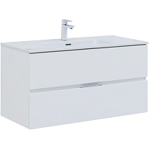 Мебель для ванной Aquanet Алвита New 100 см белый матовый