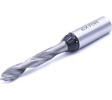 Сверло присадочное сквозное усиленное KJ1-V40207R (6х70 мм; хв-к 10 мм; правое вращение) МНОГОФРЕЗ 6572