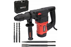 Перфоратор Yato SDS+ 1100 Вт, сверла и долото в наборе, пластиковый кейс YT-82118