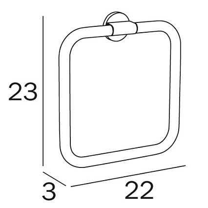 Вешалка для полотенец Inda One A2416ACR хром