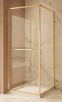 Душевой уголок Vincea Теси (Tesi) VSRW-7TS9090CLG 90x90 брашированное золото, стекло прозрачное